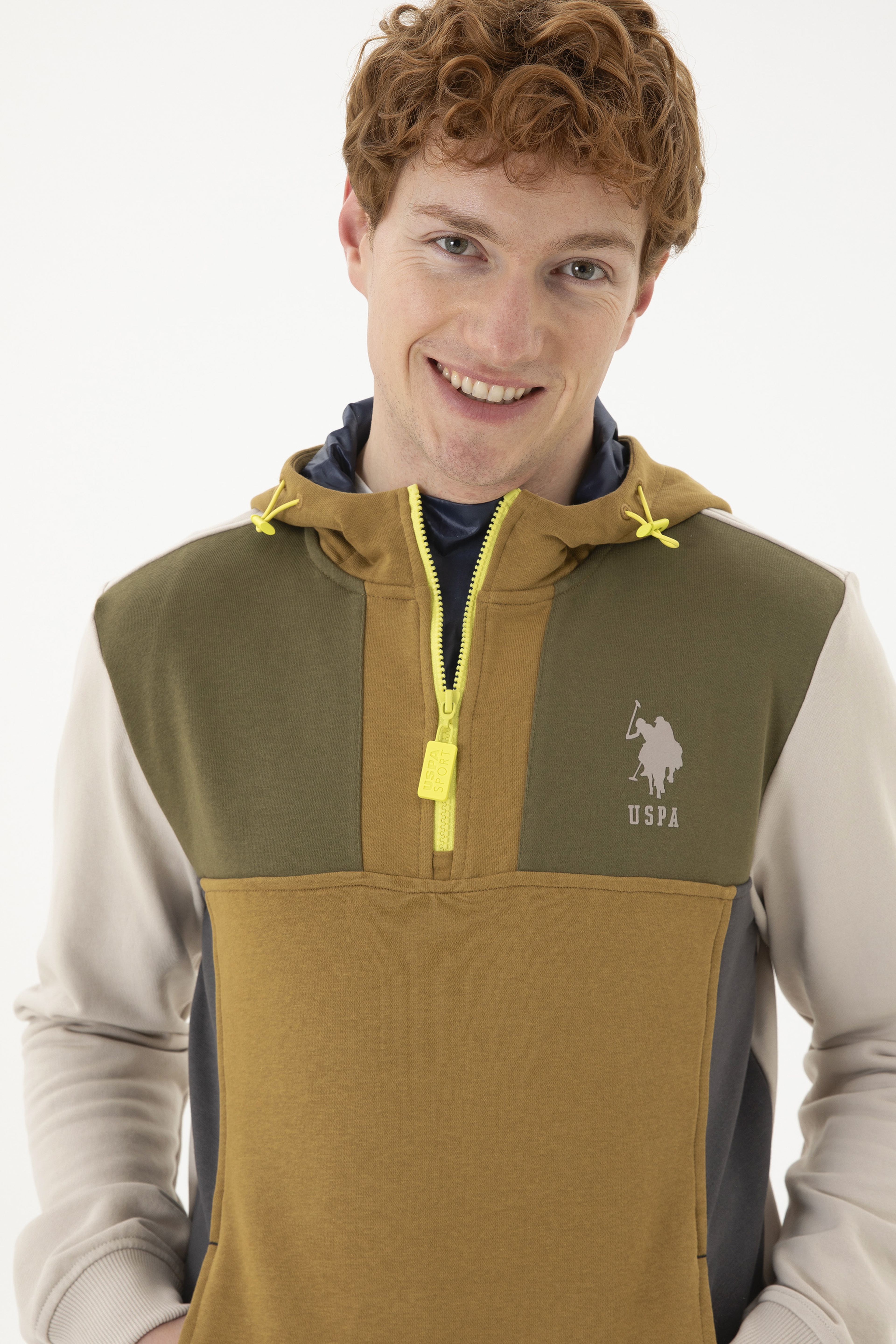 Erkek Bej Sweatshirt - Image 2