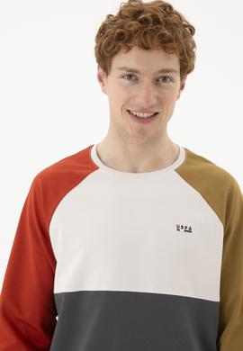 Erkek Açık Haki Sweatshirt - 50270756031