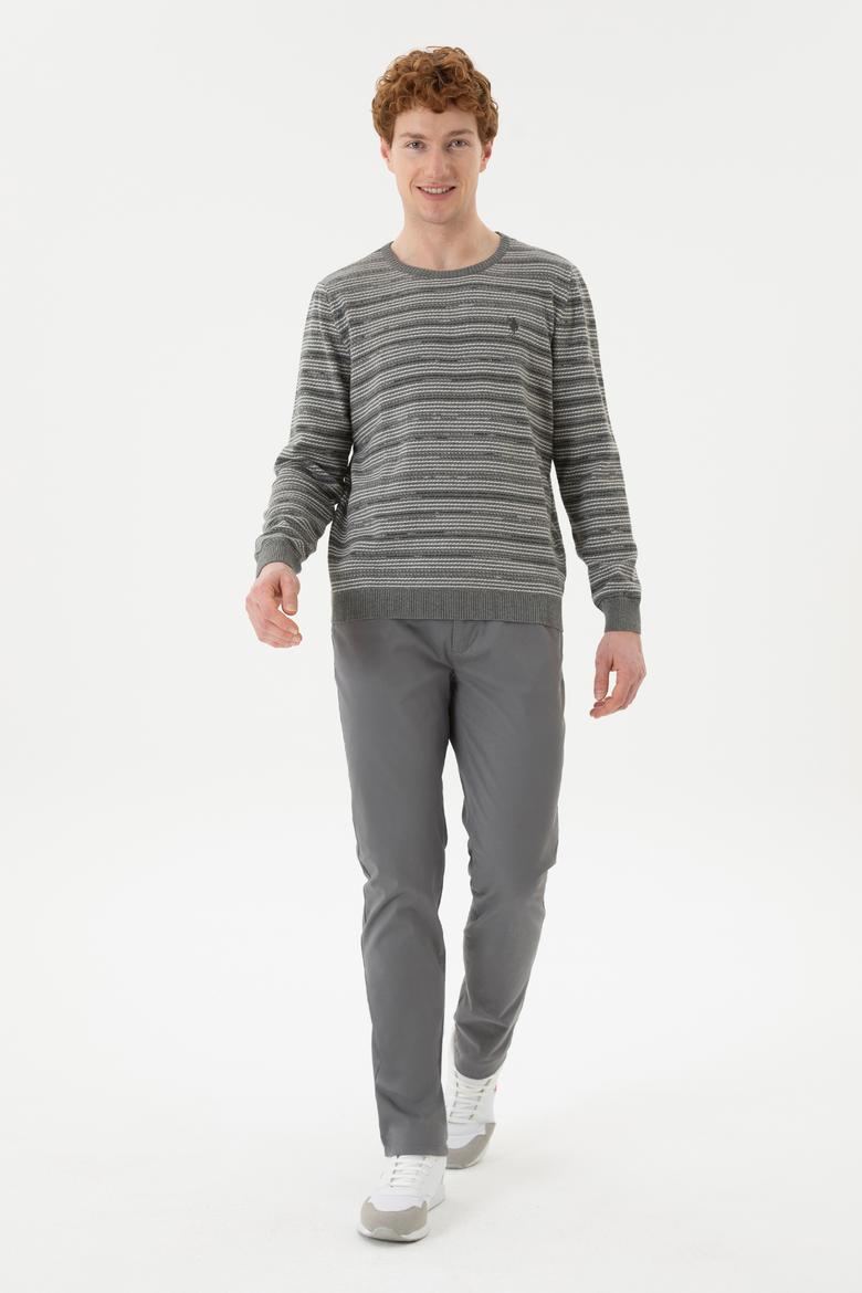 Erkek Gri Melanj Kazak - 50252197027