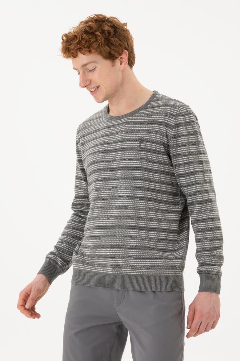 Erkek Gri Melanj Kazak - 50252197027