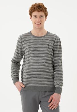 Erkek Gri Melanj Kazak - 50252197027