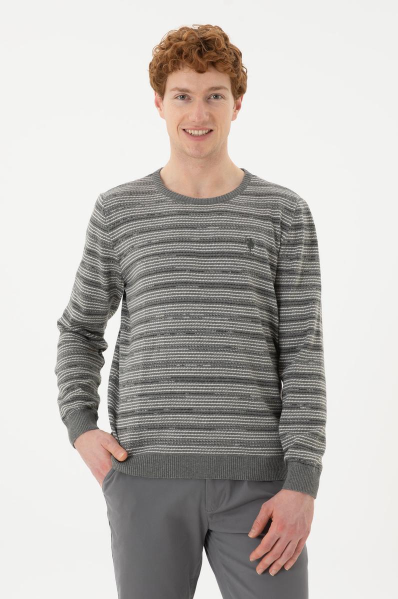 Erkek Gri Melanj Kazak