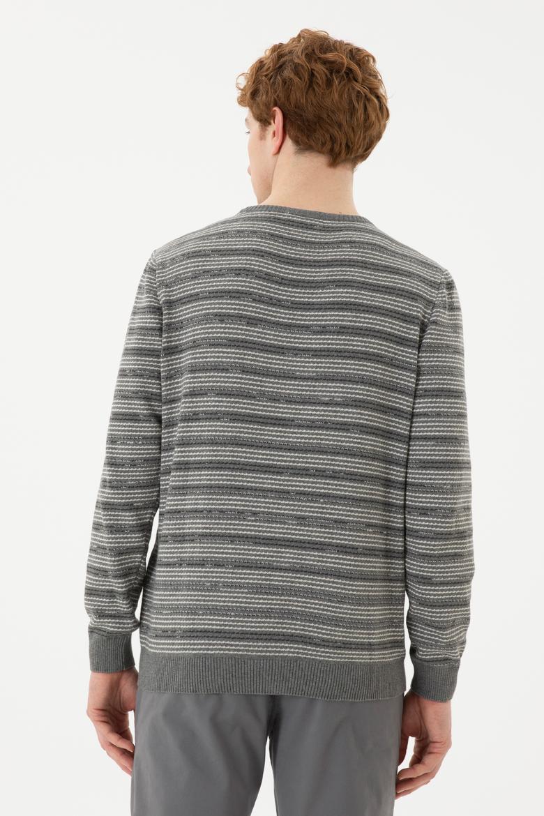 Erkek Gri Melanj Kazak - 50252197027