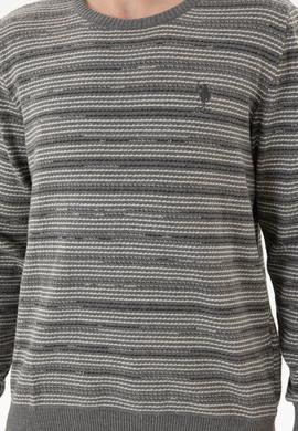 Erkek Gri Melanj Kazak - 50252197027