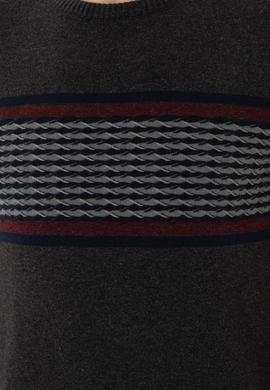 Erkek Antrasit Melanj Kazak - 50252305024