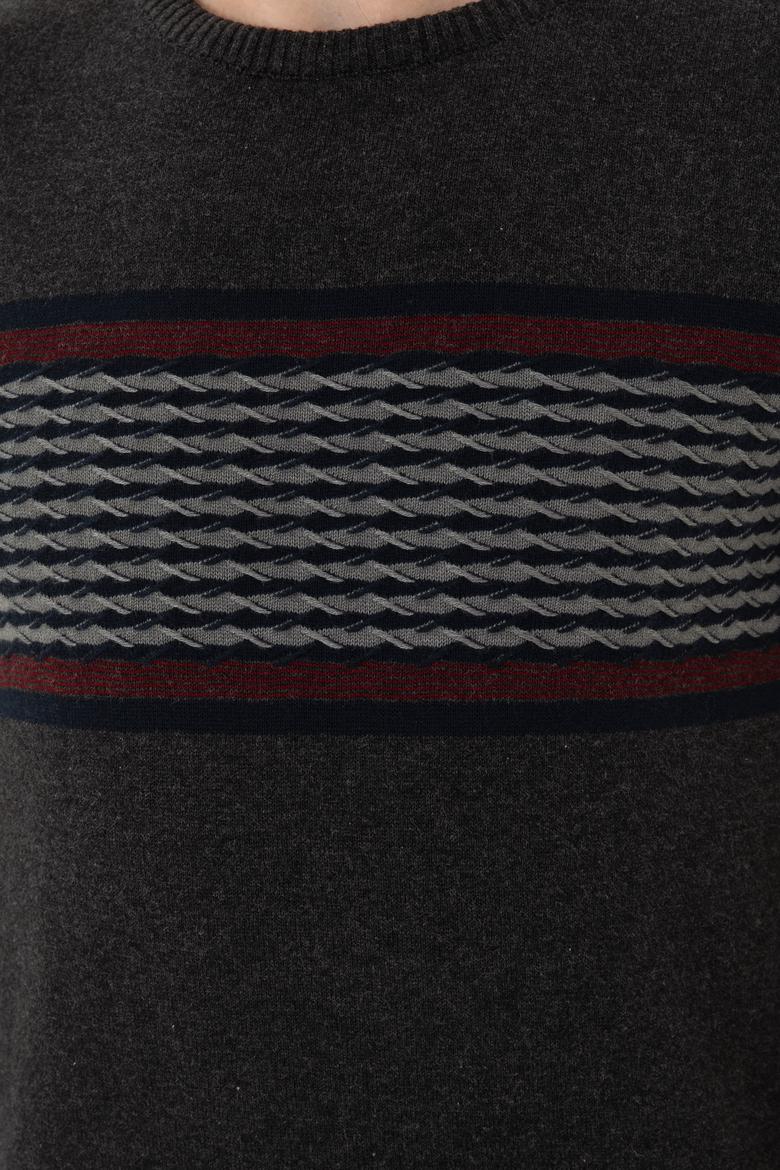 Erkek Antrasit Melanj Kazak - 50252305024