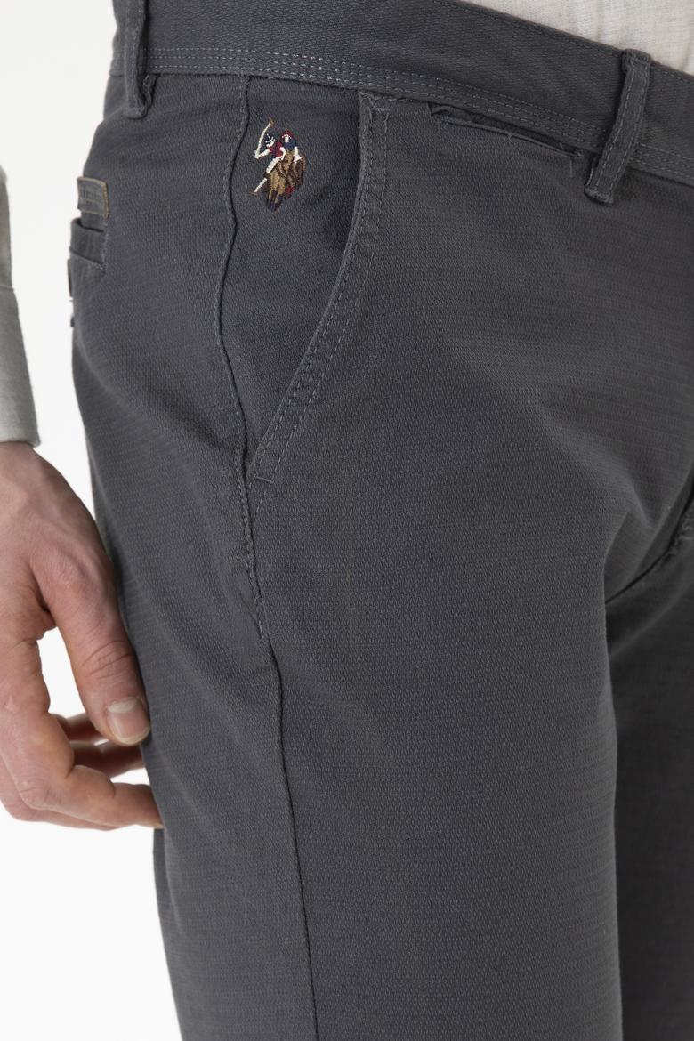 Erkek Regular Fit Antrasit Kanvas Pantolon - 50253418044