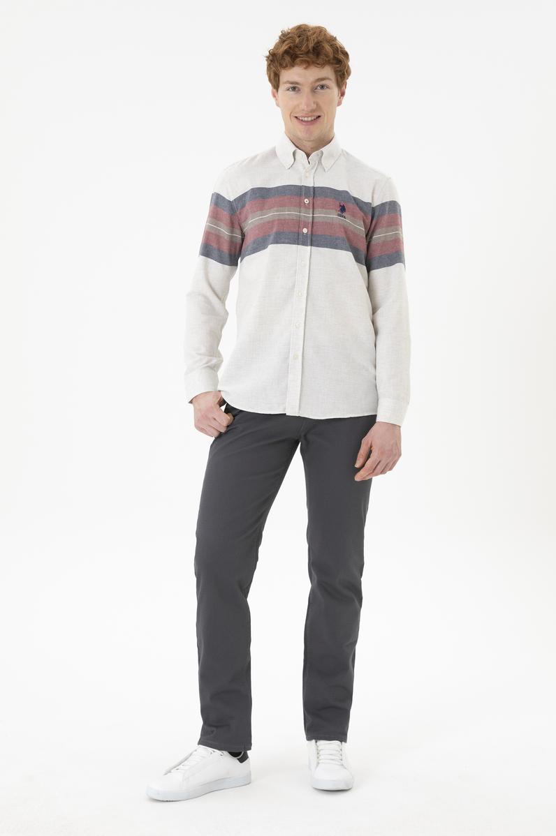 Erkek Regular Fit Antrasit Kanvas Pantolon