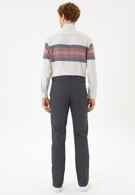 Erkek Regular Fit Antrasit Kanvas Pantolon - 50253418044