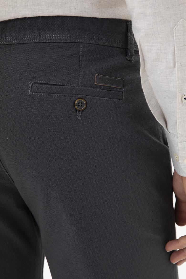 Erkek Regular Fit Antrasit Kanvas Pantolon - 50253418044