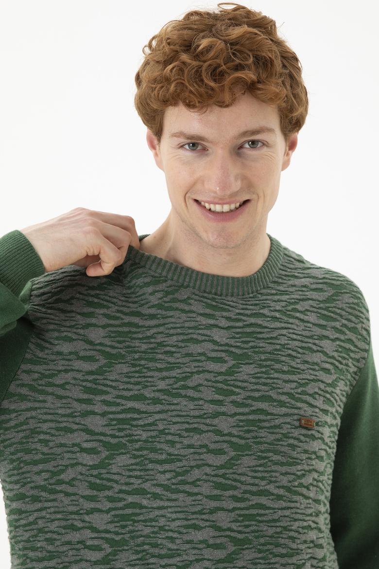 Erkek Yeşil Kazak - 50256638017