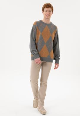 Erkek Gri Melanj Kazak - 50256191014