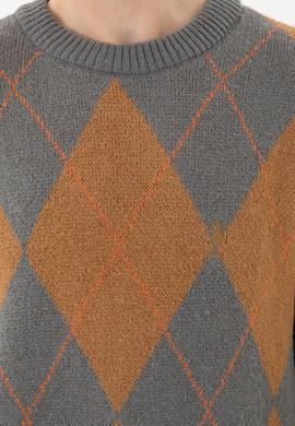 Erkek Gri Melanj Kazak - 50256191014