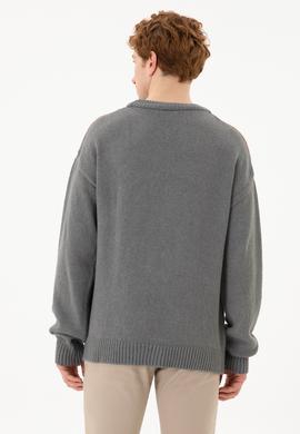 Erkek Gri Melanj Kazak - 50256191014