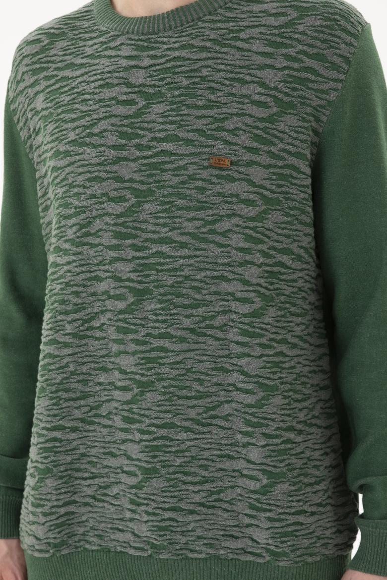 Erkek Yeşil Kazak - 50256638017