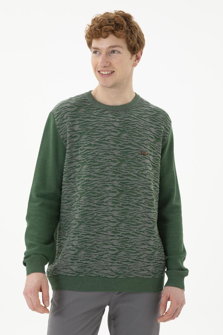 Erkek Yeşil Kazak - 50256638017