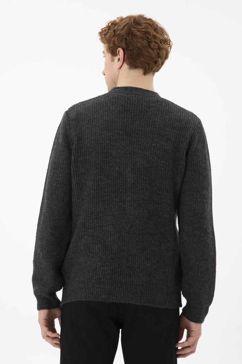 Erkek Gri Melanj Kazak - 50256660015