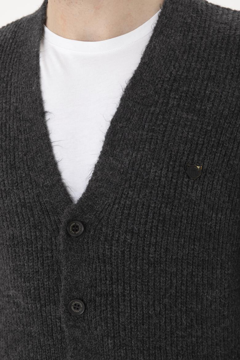 Erkek Gri Melanj Kazak - 50256660015