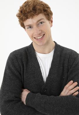 Erkek Gri Melanj Kazak - 50256660015