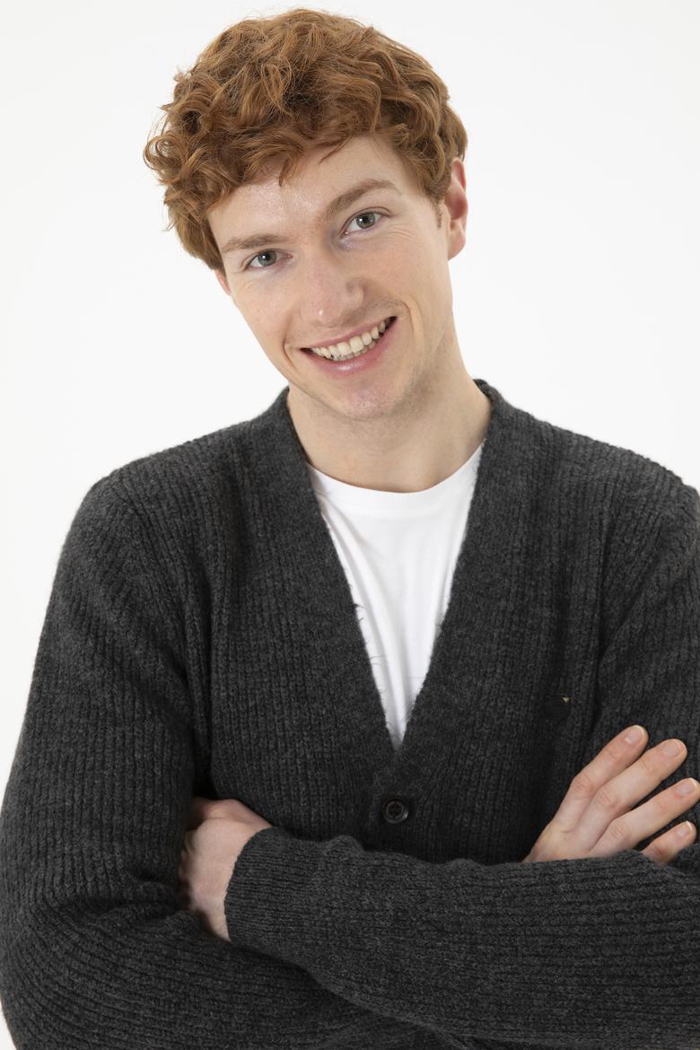 Erkek Gri Melanj Kazak - 50256660015