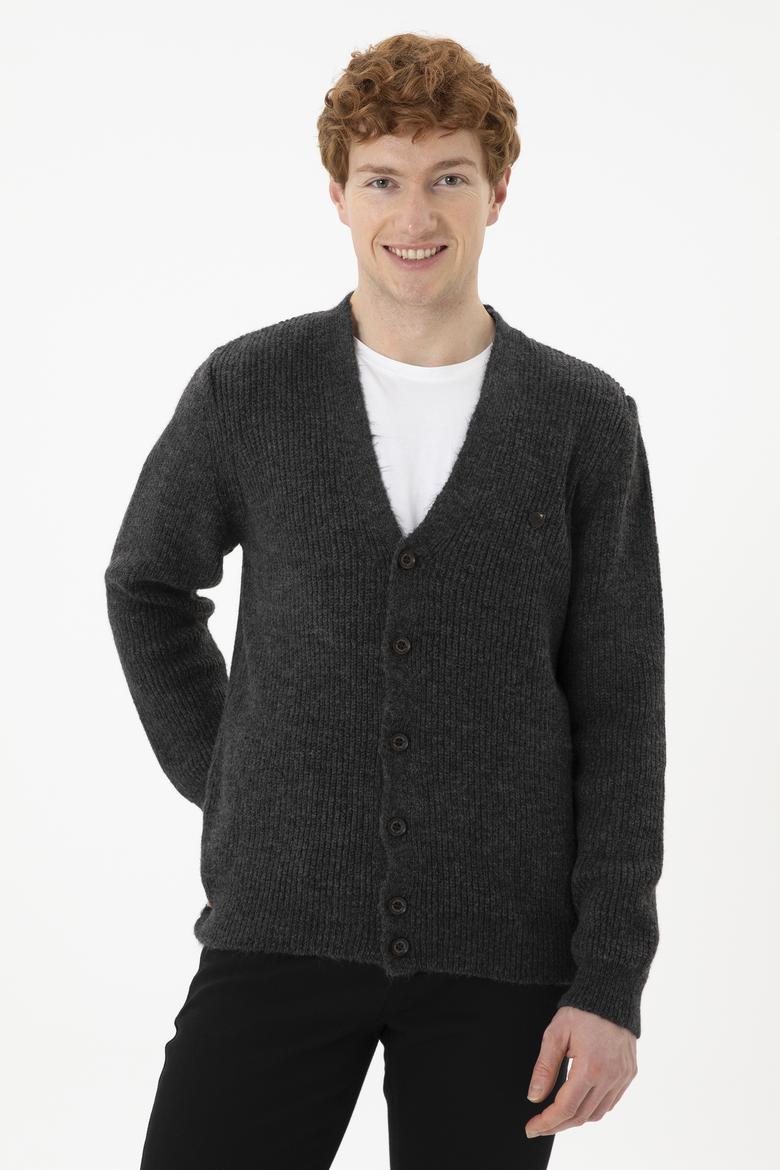 Erkek Gri Melanj Kazak - 50256660015