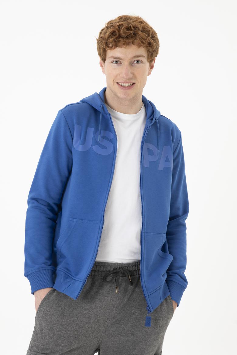 Erkek Saks Örme Hırka