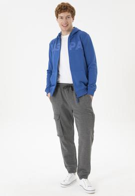 Erkek Saks Örme Hırka - 50269394116