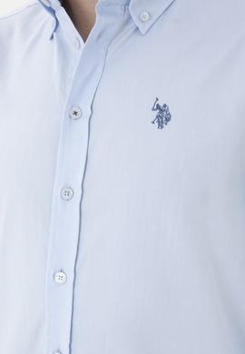 Erkek Açık Mavi Uzun Kollu Basic Gömlek - 50271278001