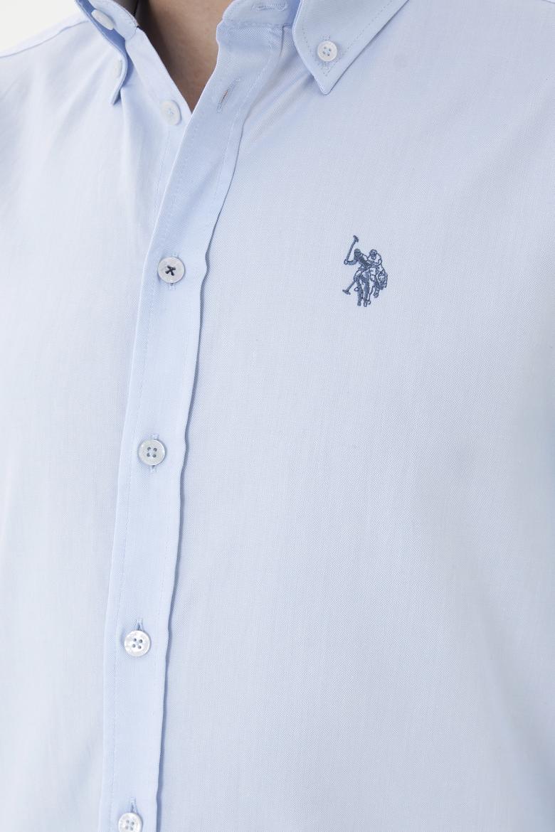 Erkek Açık Mavi Uzun Kollu Basic Gömlek - 50271278001