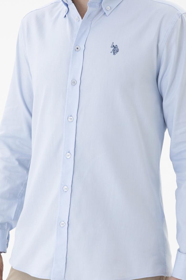 Erkek Açık Mavi Uzun Kollu Basic Gömlek - 50271278001