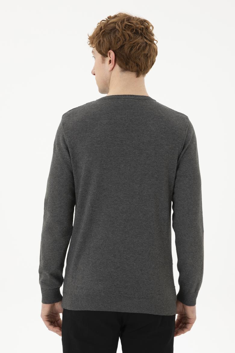 Erkek Gri Melanj Kazak - 50252303021