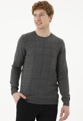 Erkek Gri Melanj Kazak - 50252303021