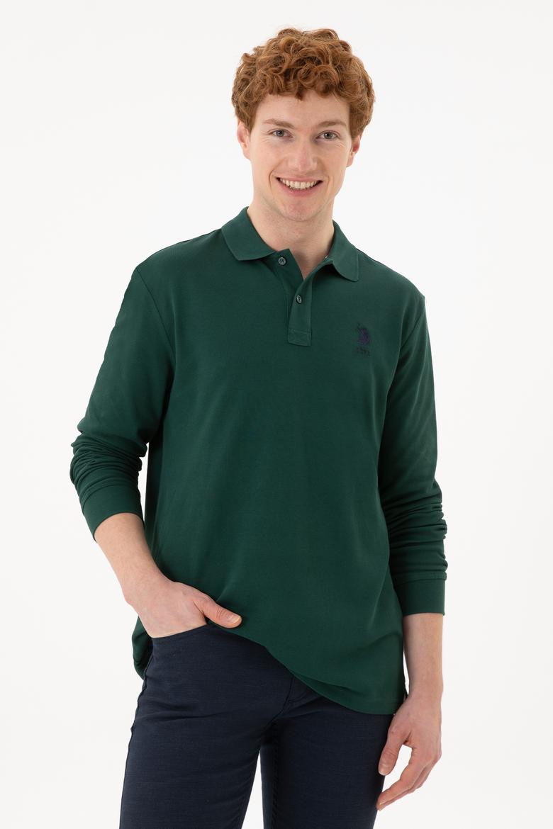 Erkek Yeşil Basic Sweatshirt