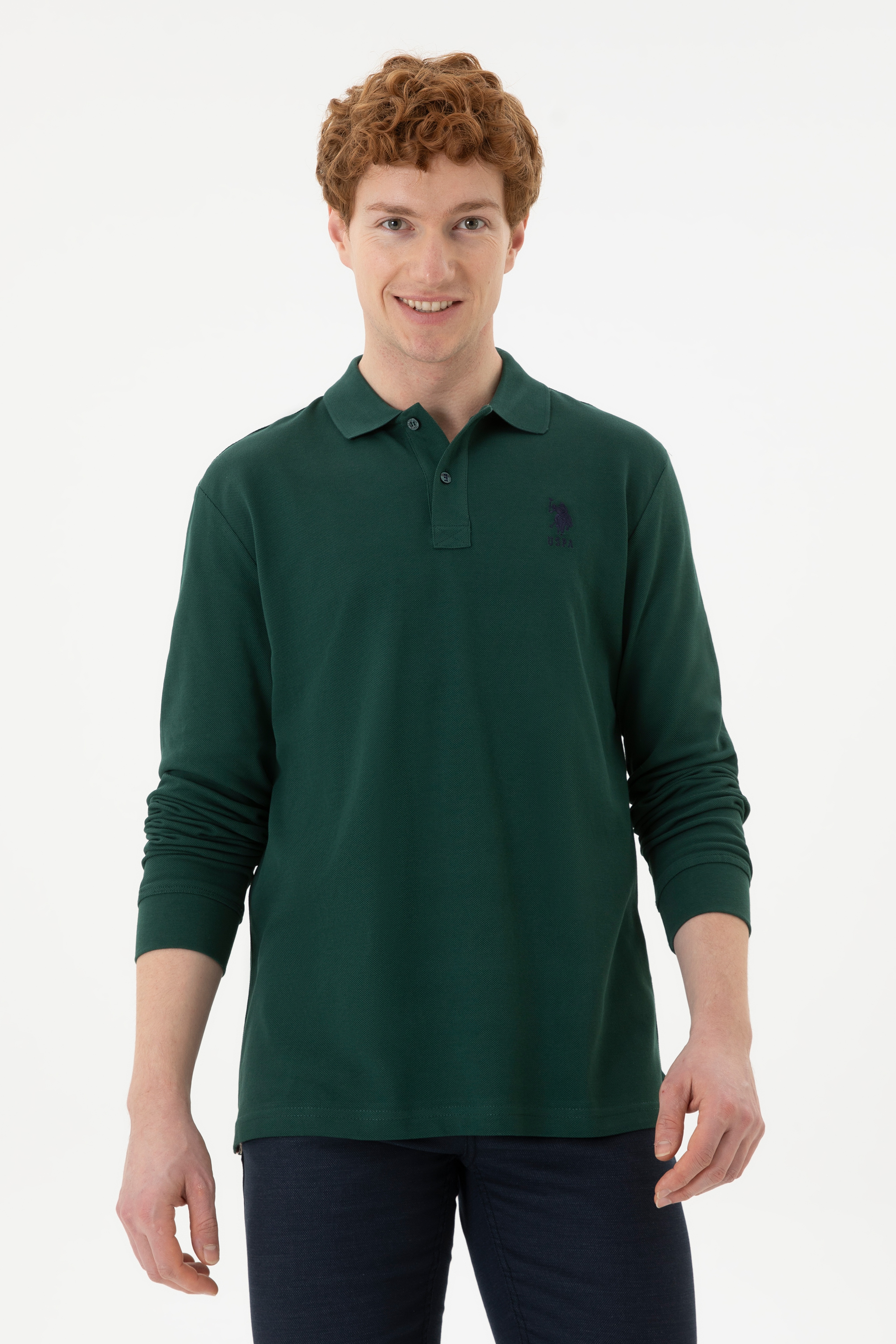Erkek Yeşil Basic Sweatshirt