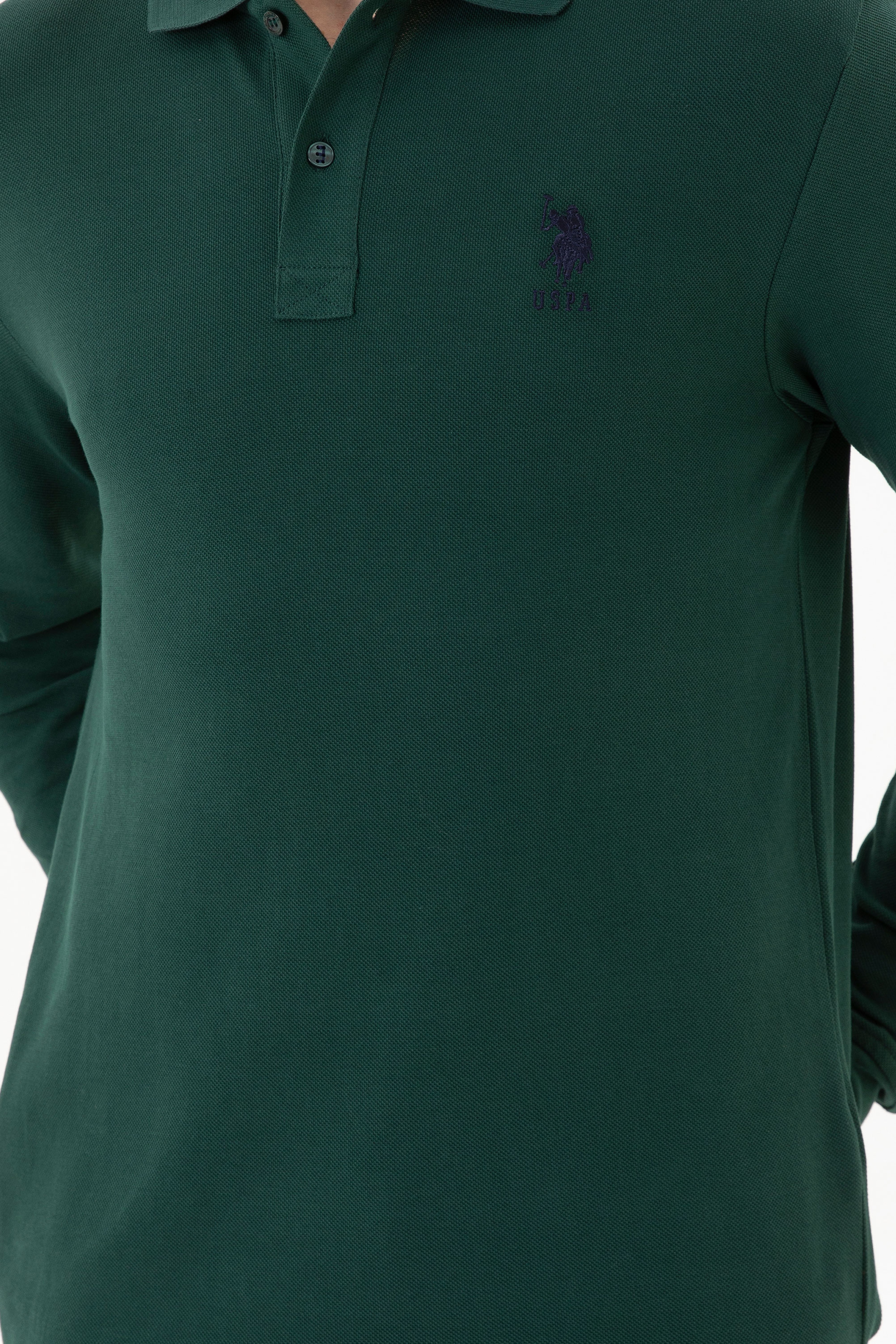 Erkek Yeşil Basic Sweatshirt - Image 6