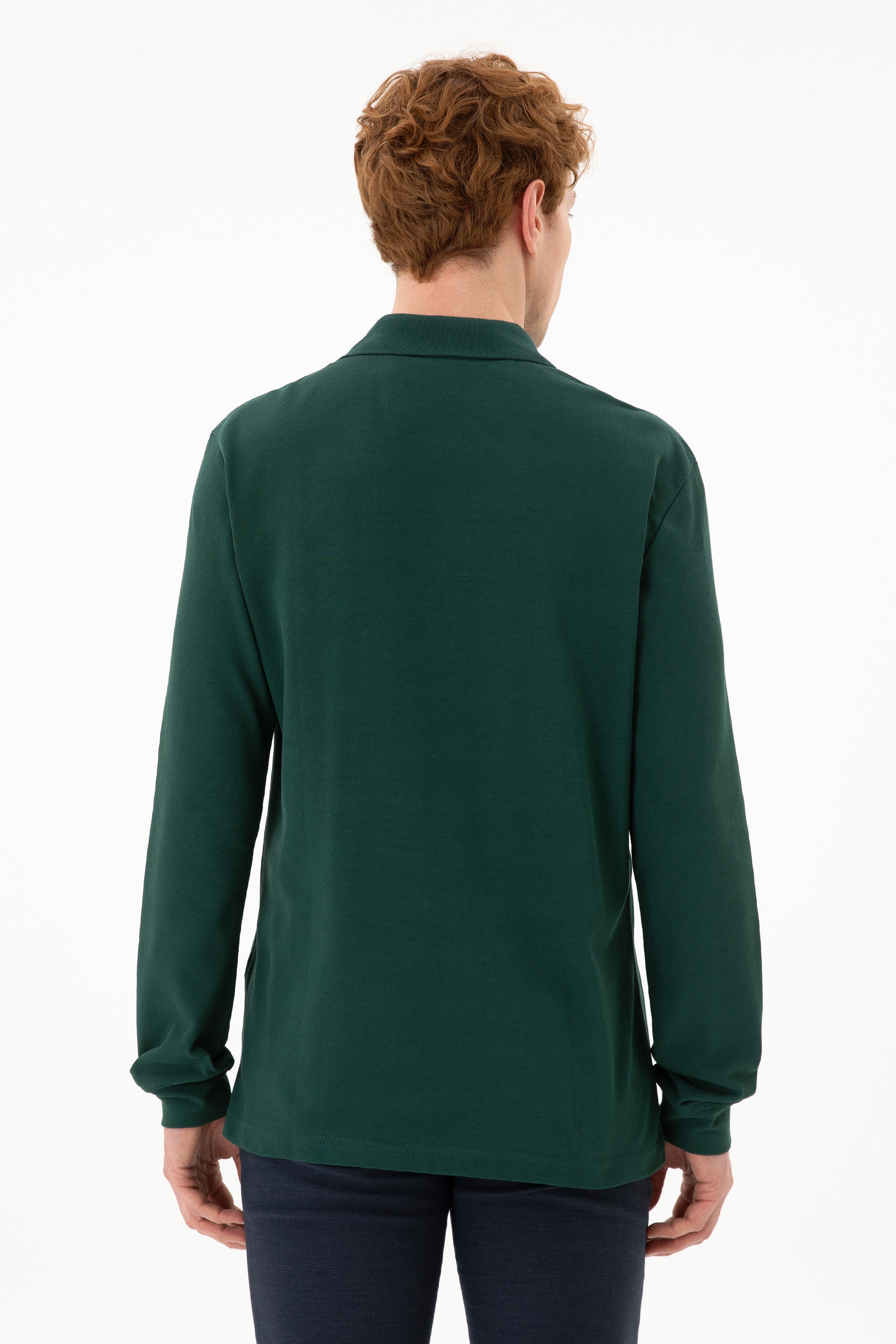 Erkek Yeşil Basic Sweatshirt