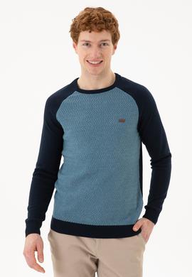 Erkek Kobalt Mavi Kazak - 50253950014