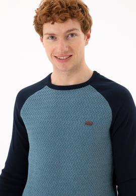 Erkek Kobalt Mavi Kazak - 50253950014