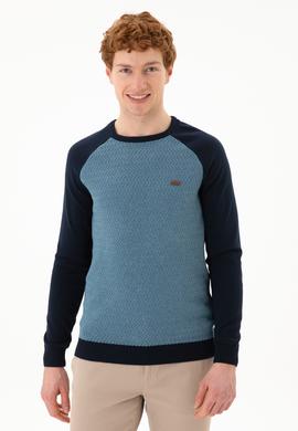 Erkek Kobalt Mavi Kazak - 50253950014