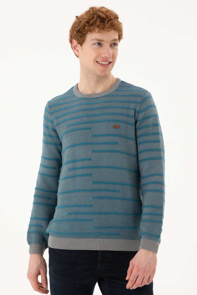 Erkek Gri Melanj Kazak - 50253954016