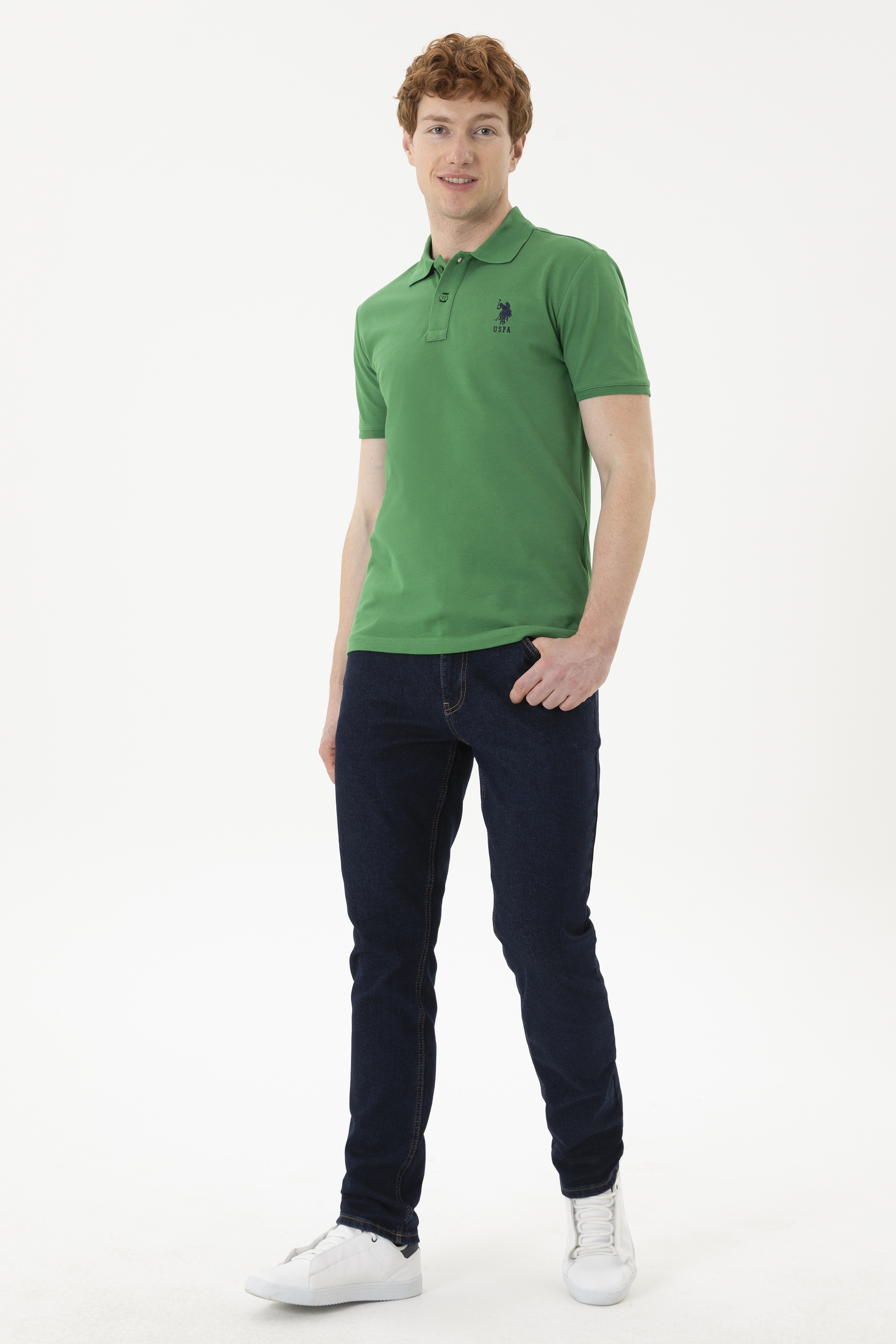 Erkek Koyu Mavi Jean Pantolon - Image 1