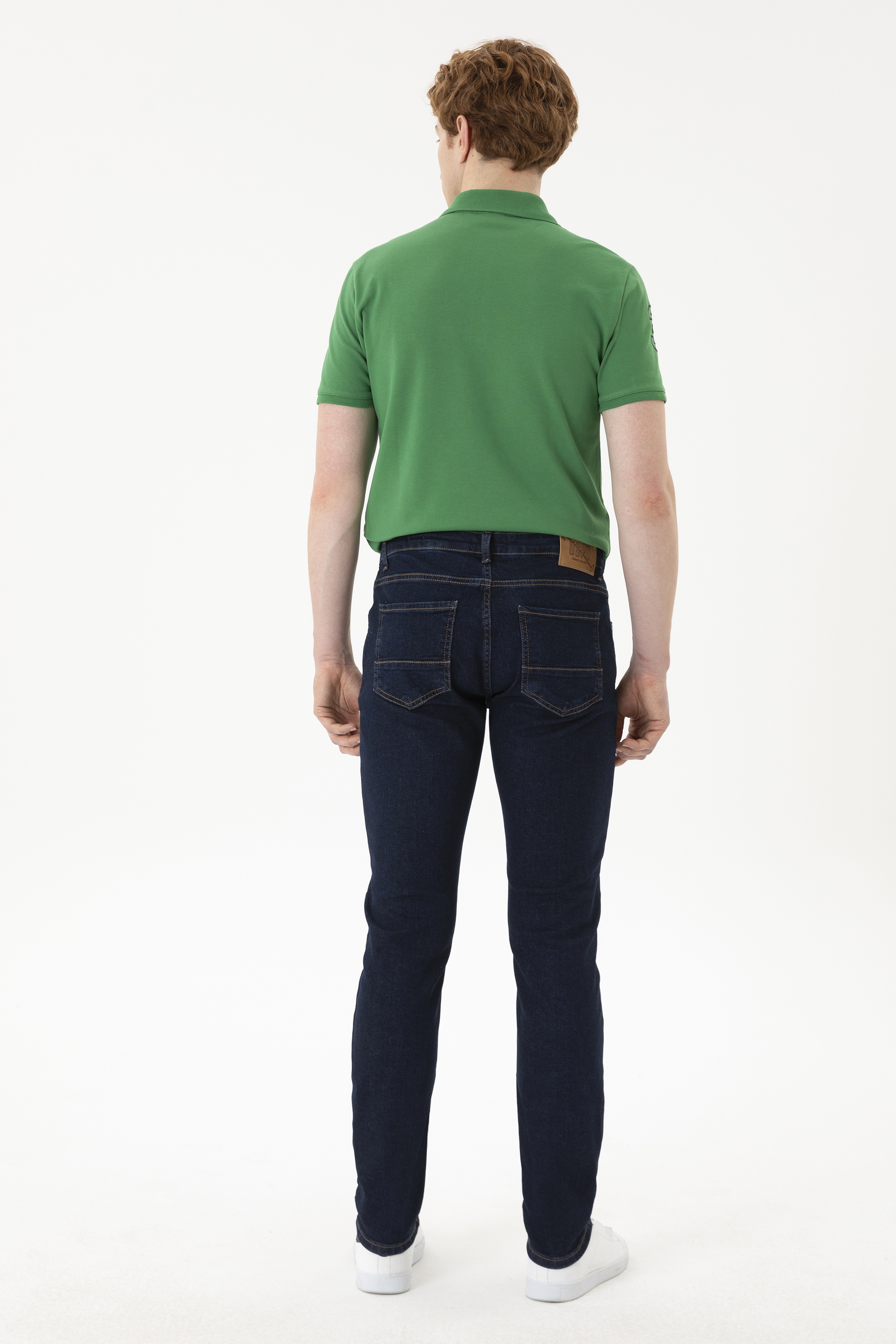 Erkek Koyu Mavi Jean Pantolon - Image 4