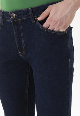 Erkek Koyu Mavi Jean Pantolon - 50286405008