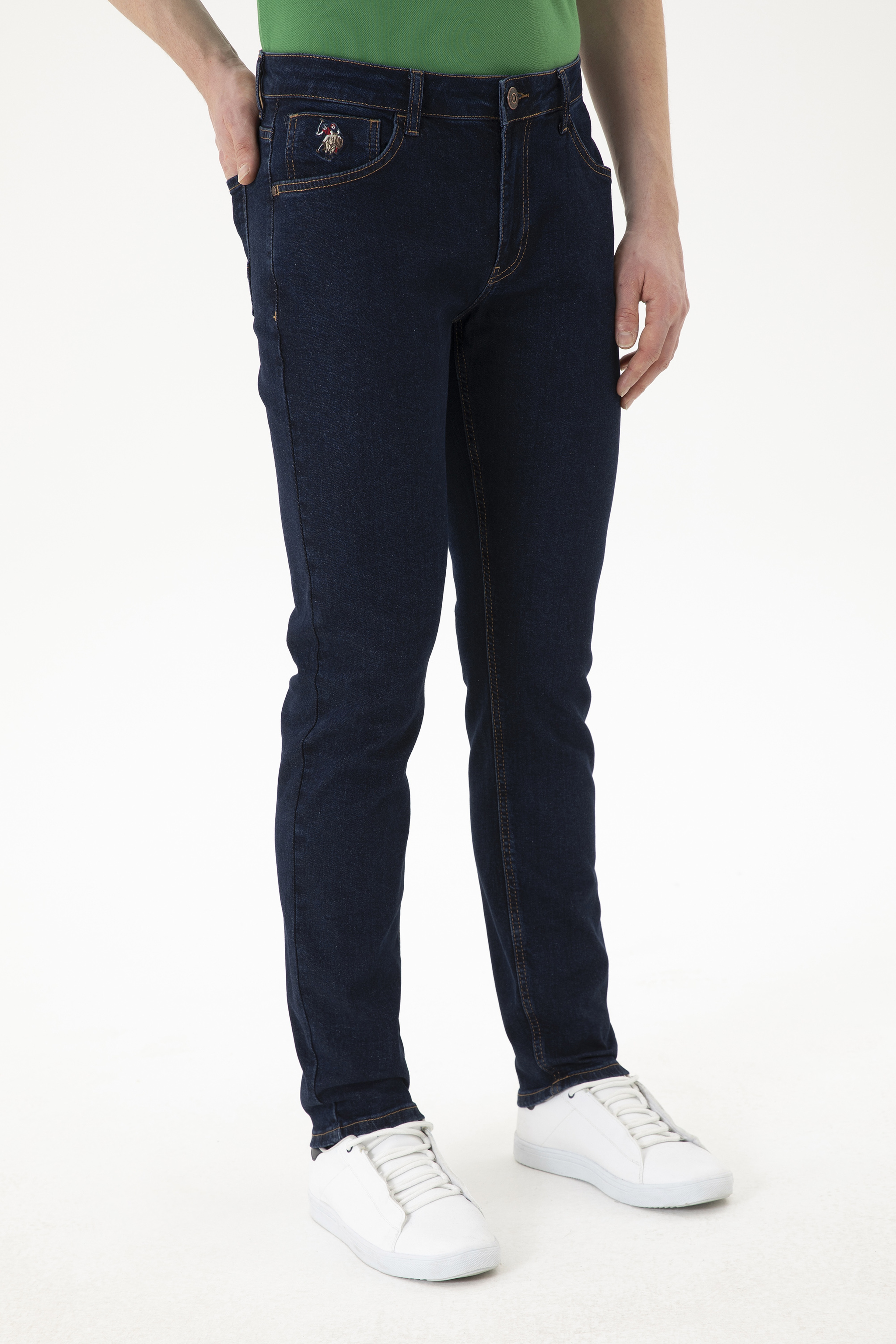 Erkek Koyu Mavi Jean Pantolon - Image 2