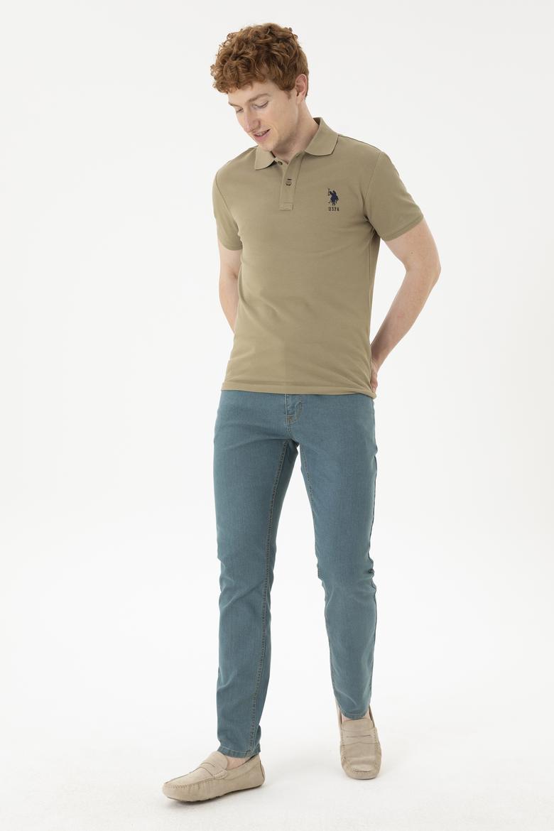 Erkek Yeşil Jean Pantolon