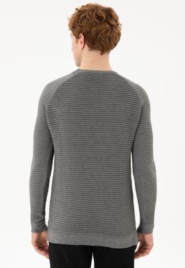 Erkek Gri Melanj Kazak - 50253795010