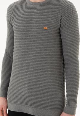 Erkek Gri Melanj Kazak - 50253795010