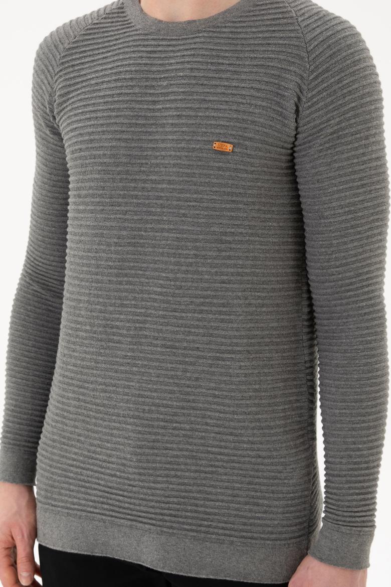 Erkek Gri Melanj Kazak - 50253795010