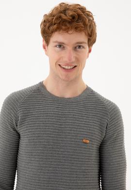 Erkek Gri Melanj Kazak - 50253795010