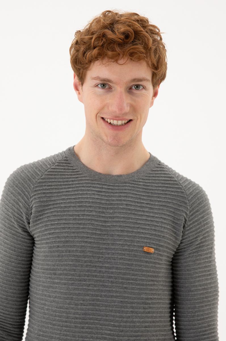 Erkek Gri Melanj Kazak